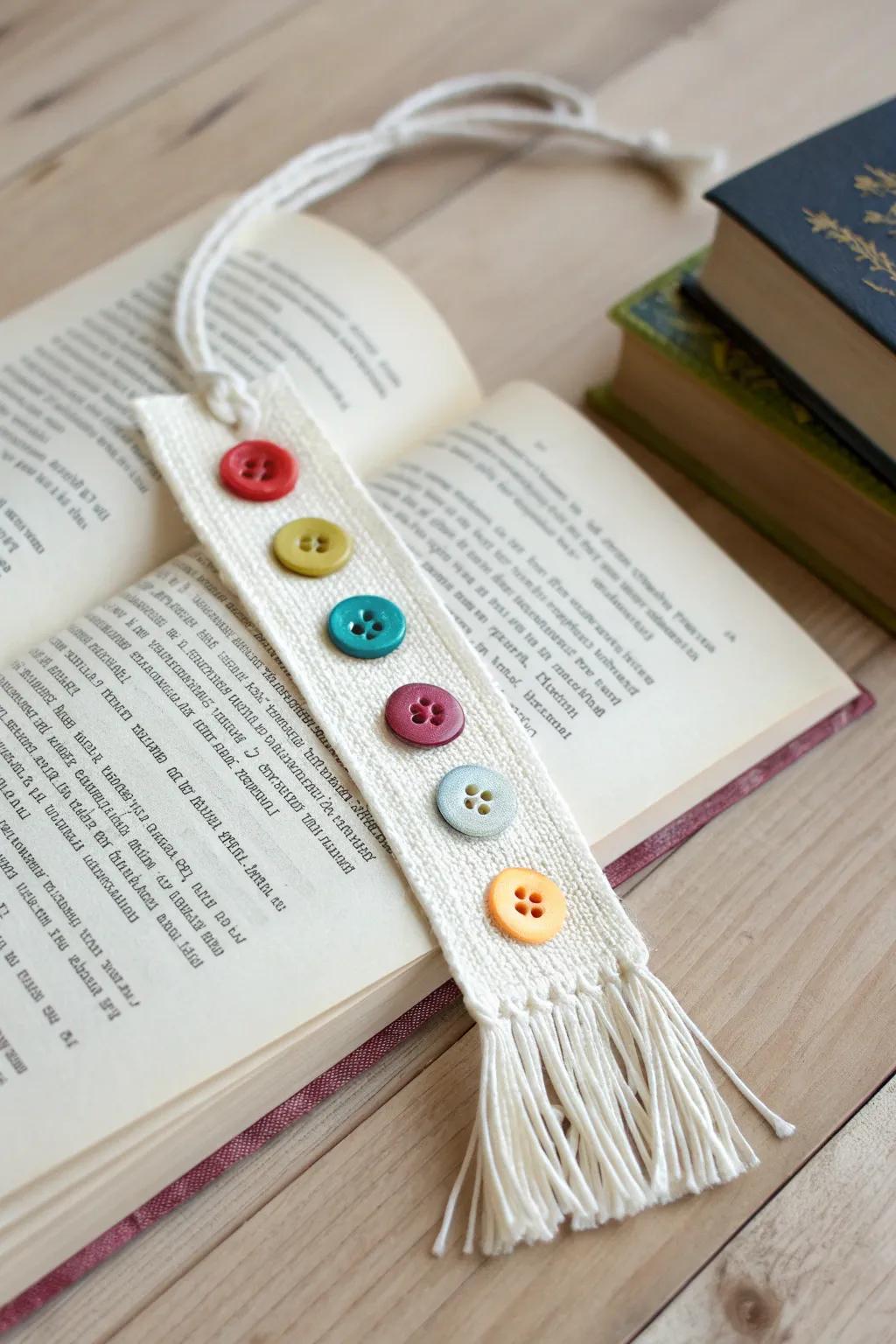 Introduce a splash of color to your reading with these cheerful embellished dot bookmarks!