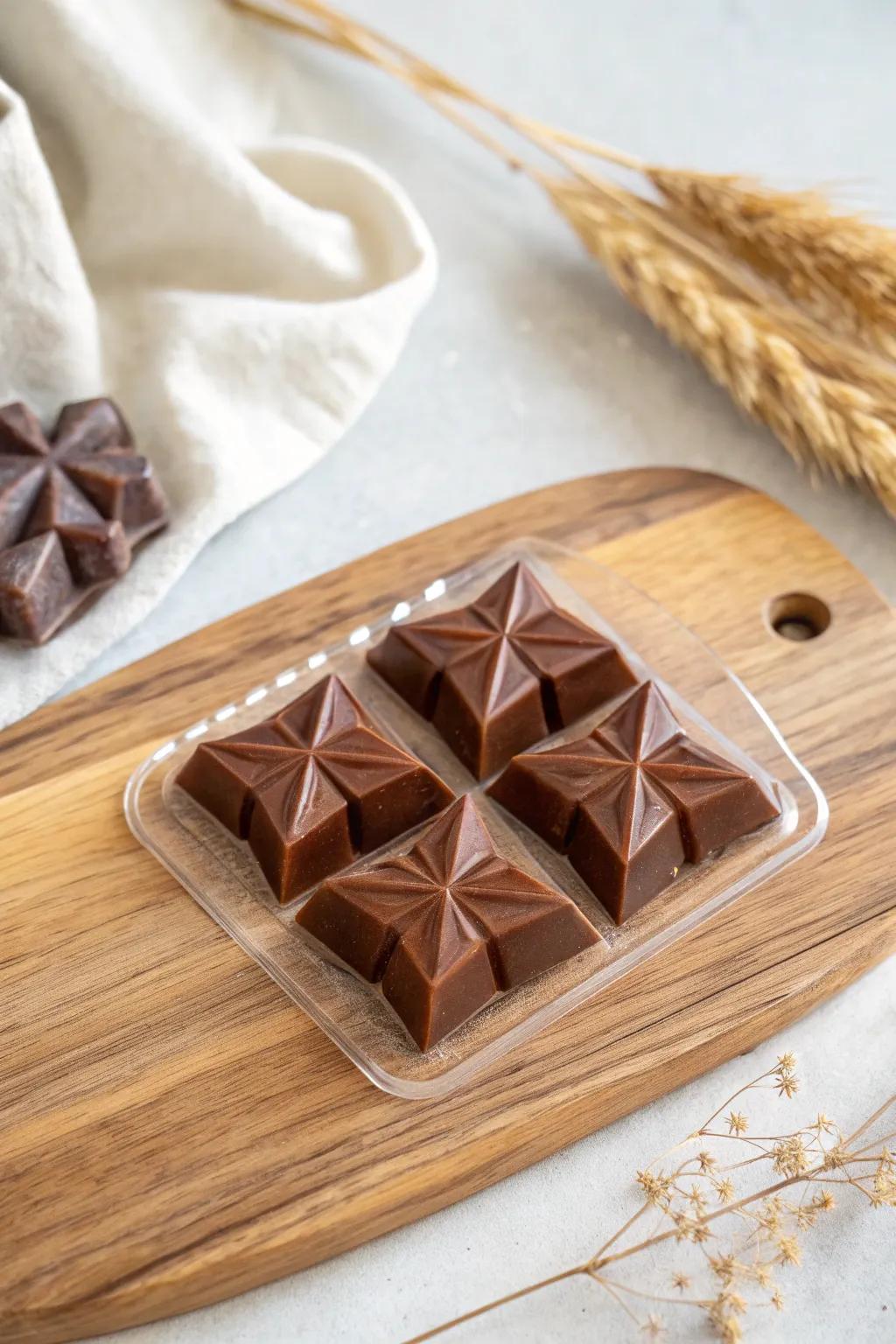 Design your own chocolate masterpieces with this sophisticated geometric former. Perfect for any occasion!
