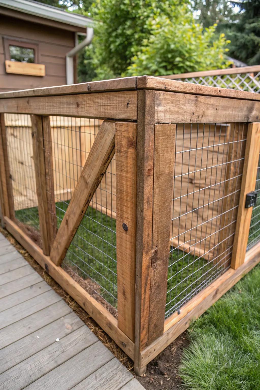 Where craftsmanship meets nature: Secure your space with flair.