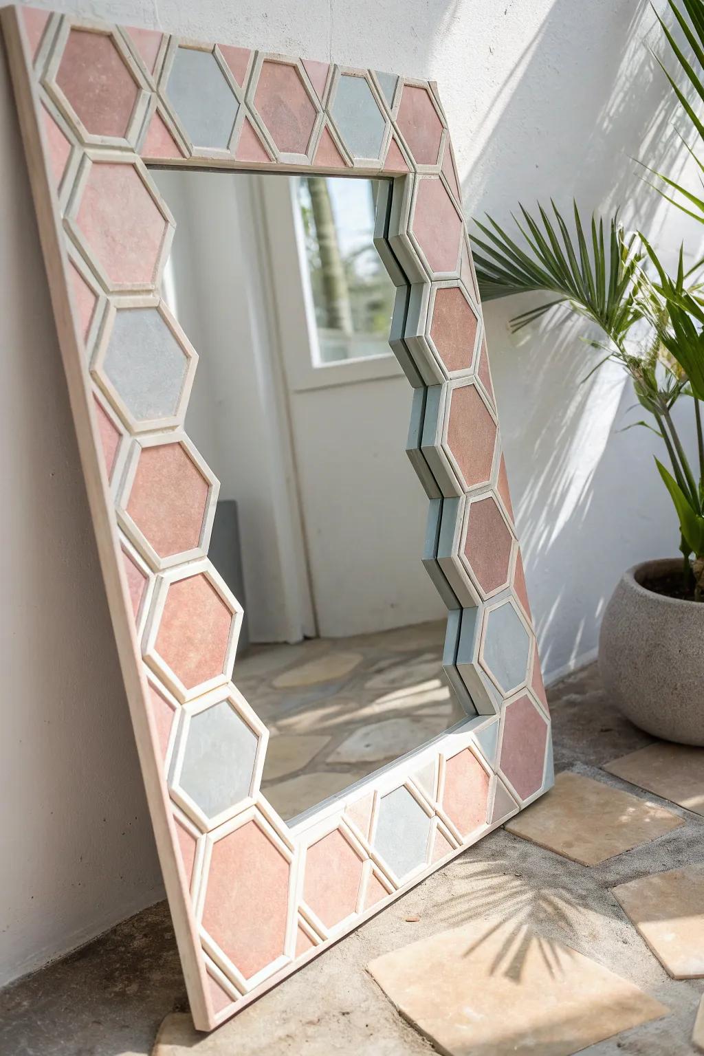 Revitalize your dwelling with a stylish symmetrical mirror transformation. Simple yet striking!