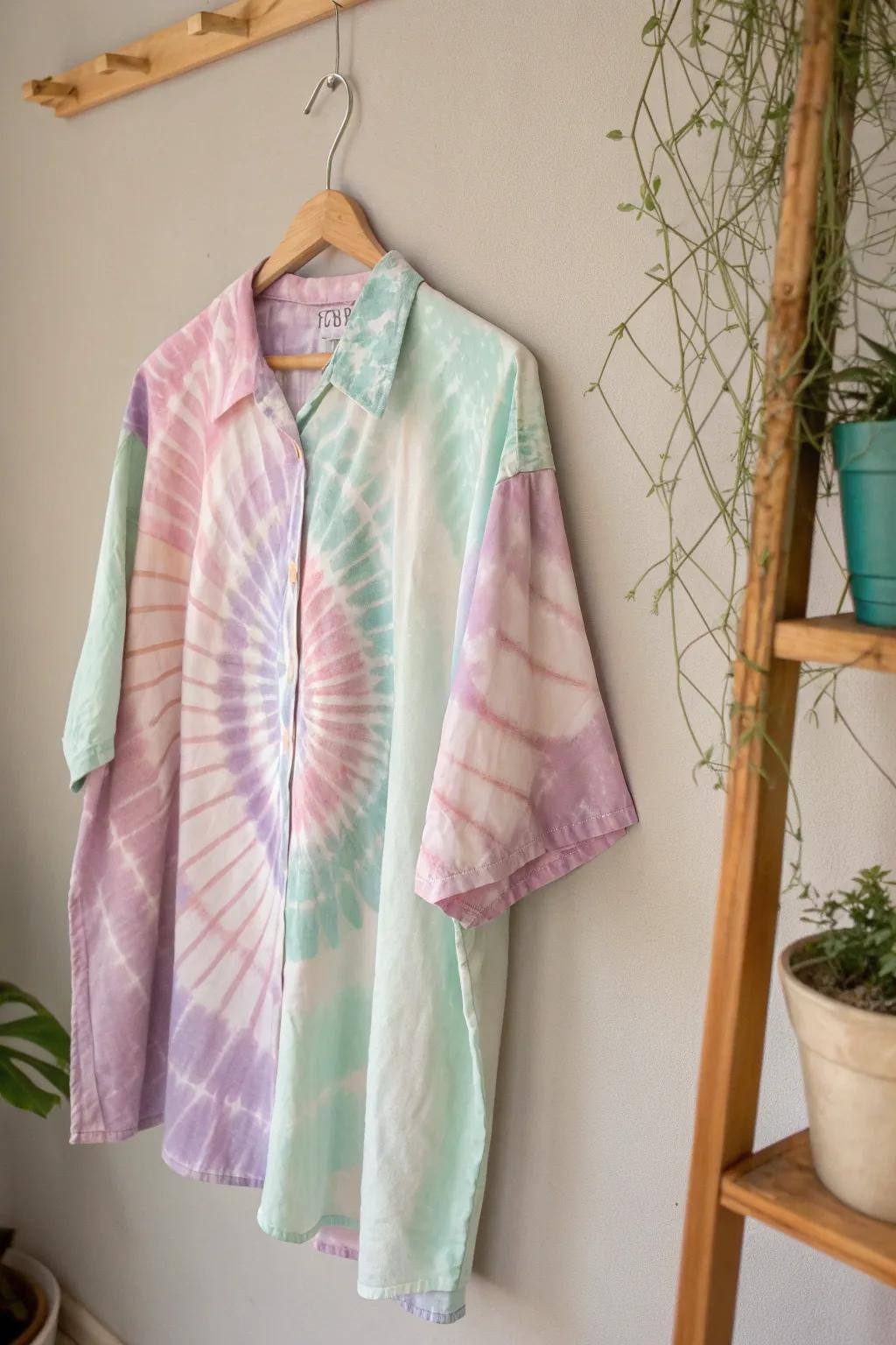 Rejuvenate your clothing choices with an infusion of artful expression. Embrace the charm of DIY tie-dye tees, where simplicity melds with bohemian allure.