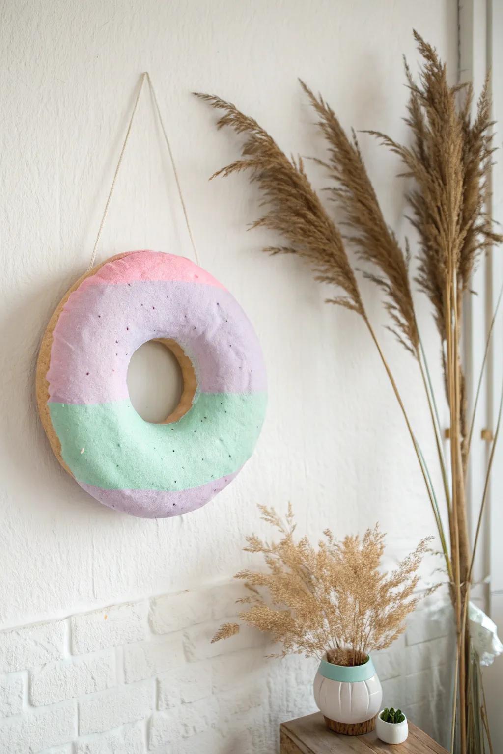 Transform your walls with whimsical pastry decor for an element of playful sophistication.