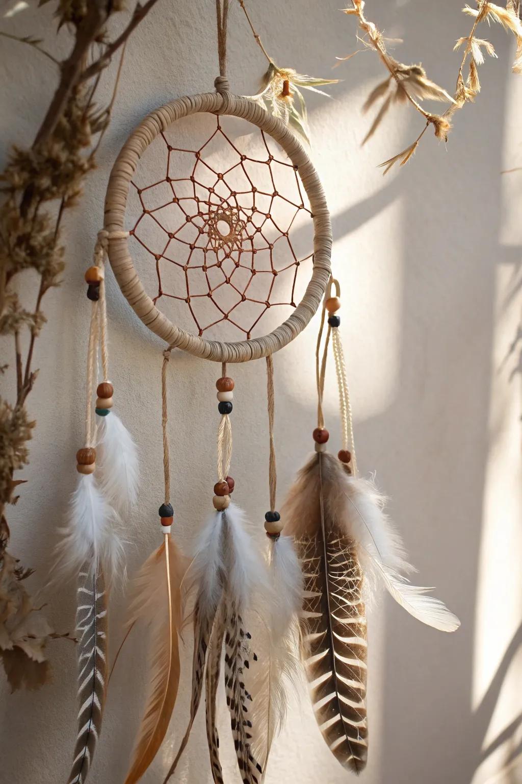 Plume Perfection: Embrace refinement through intricate patterns and natural splendor.