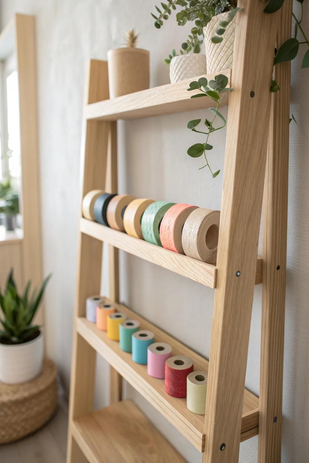 With this minimalist wood panel, you can enhance your storage style; it's the ideal fusion of Bohemian charm and Scandinavian simplicity.