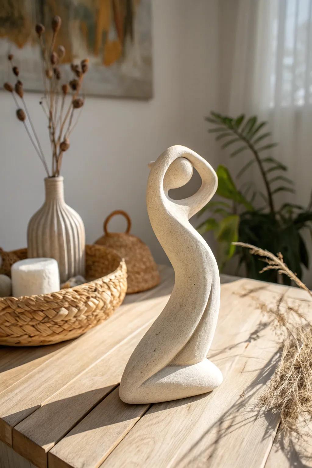 Embrace the elegance of minimalism with non-figurative forms that resonate deeply.