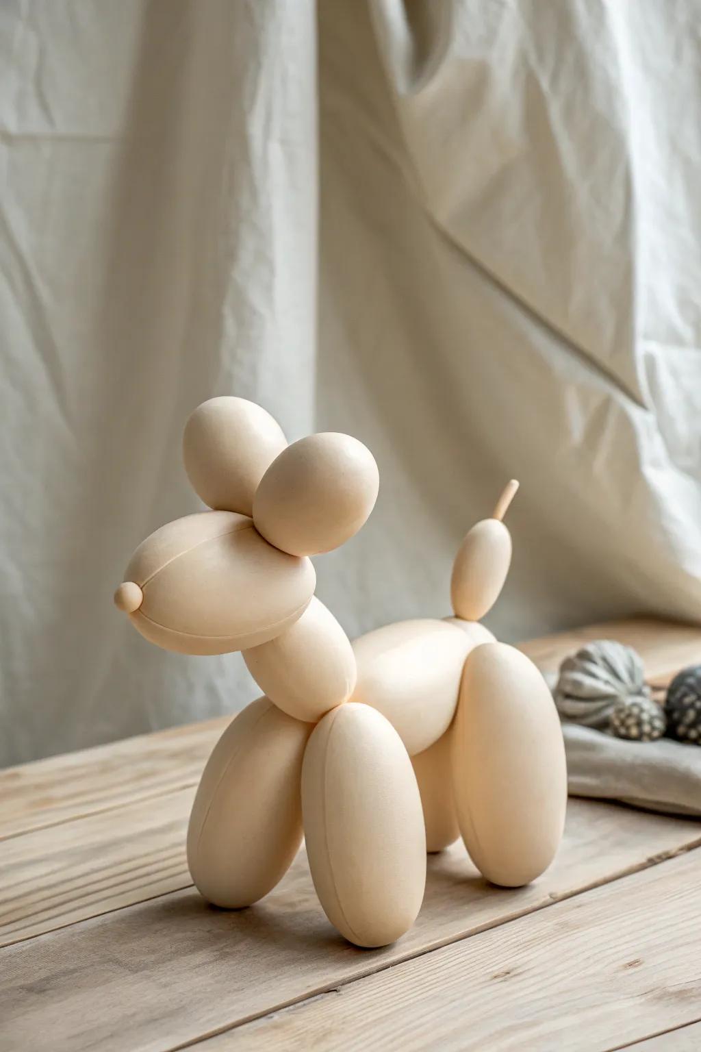 Enhance your decor with the playful charm of inflatable creature-inspired clay figures. A hint of nostalgia meets minimalist sophistication.