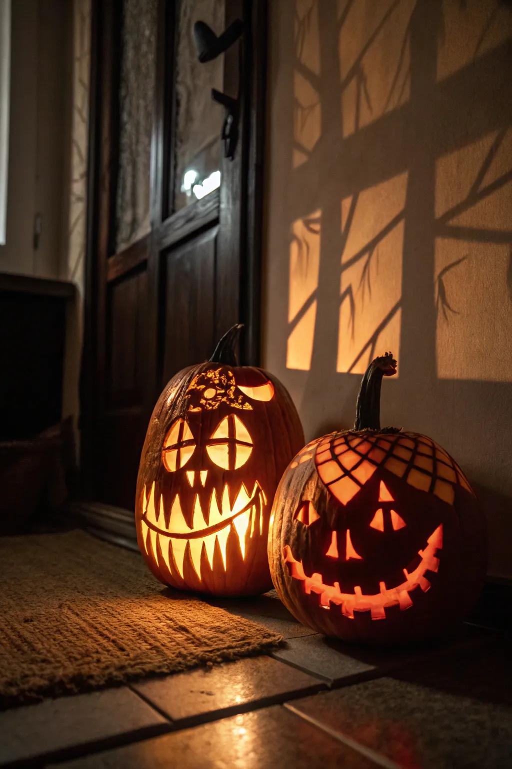 Express your artistic side with a gourd carving competition for a memorable evening.