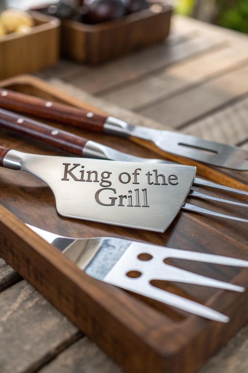 Elevate your grilling artistry with tailored BBQ utensils fit for a king!