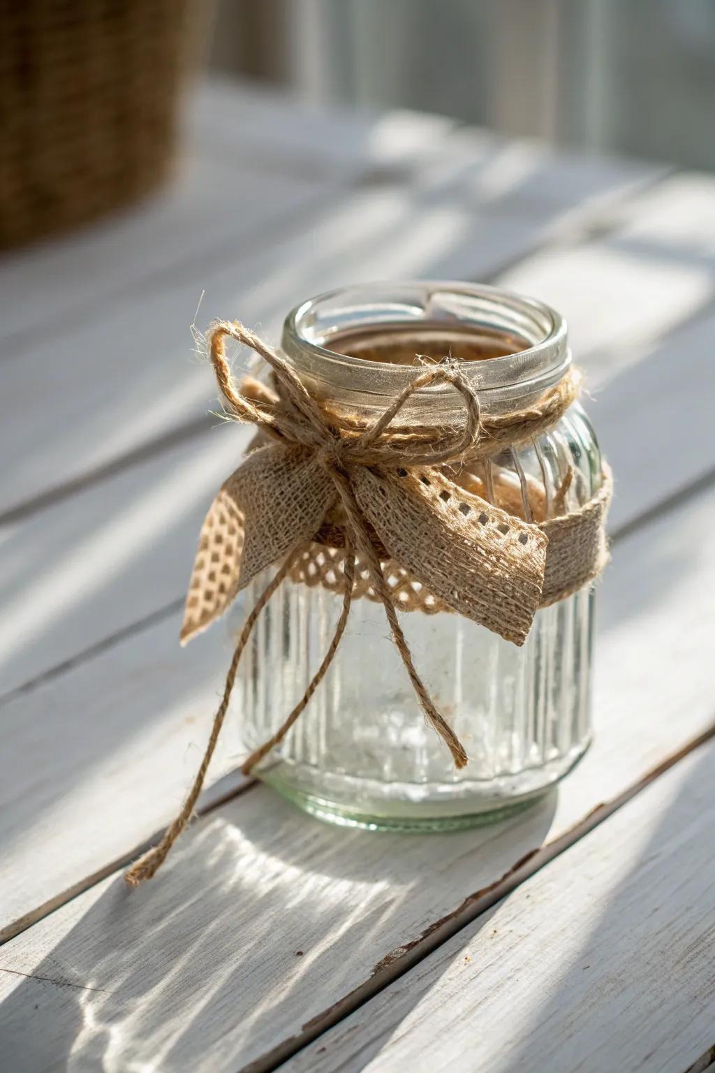 Amplify your gift-giving through the allure of reclaimed glass container wraps. 🌿✨ #SustainableBeauty #GiftWrappingIdeas