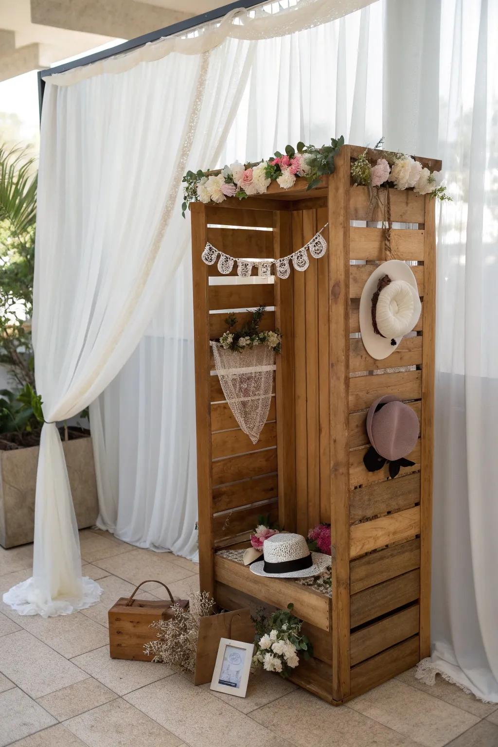 Capture the Joy: A Minimalist Boho Photo Booth for Unforgettable Bachelorette Memories