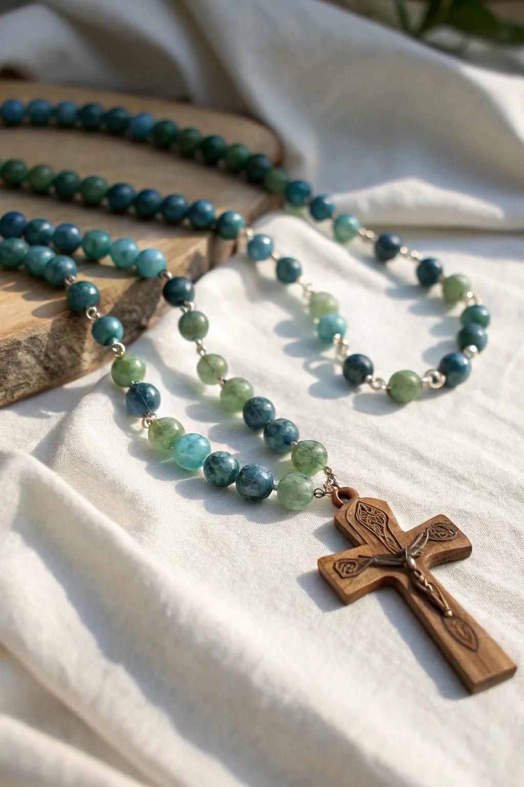 Design your own meaningful rosary with hues that resonate with your essence.