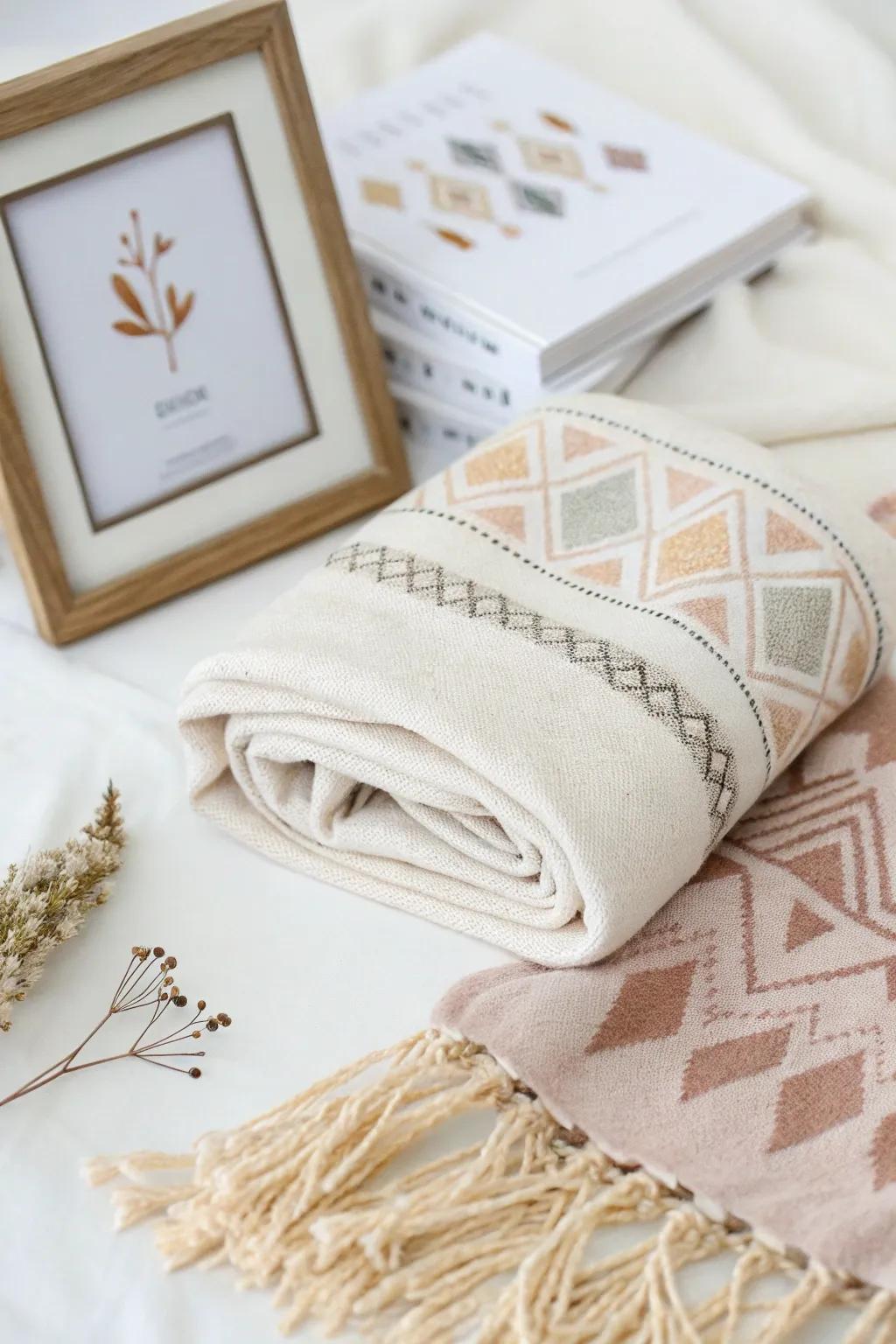 Elevate your environment with an element of refinement: Textile-wrapped frames that create a stylish ambiance.