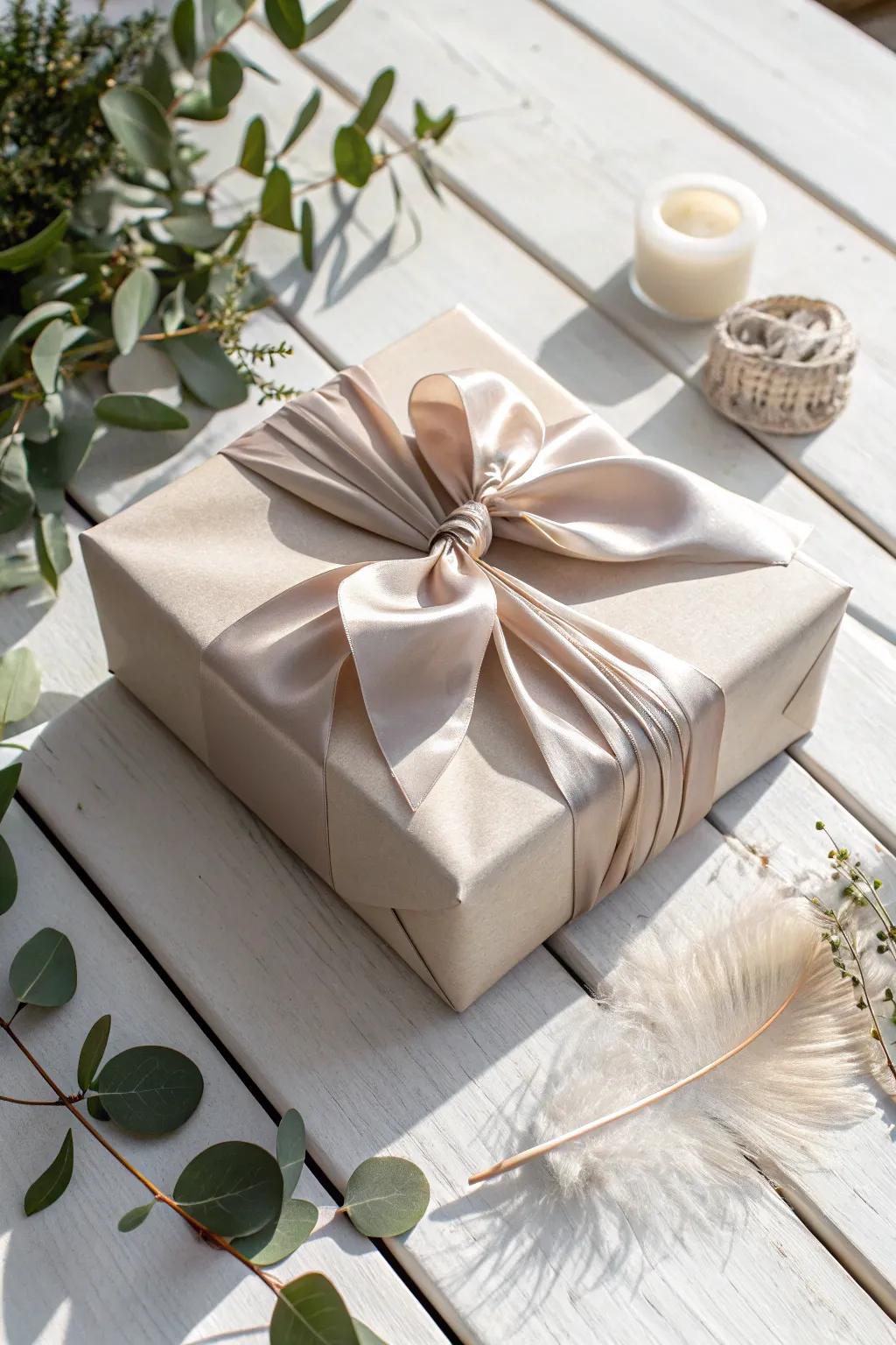 Elevate your gift-covering expertise with folded elegance—where simplicity converges with artistic expression.