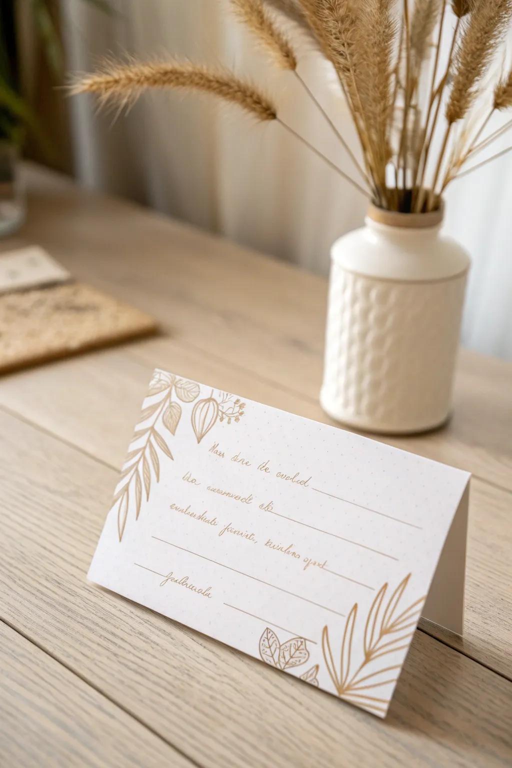Craft a heartfelt message with a personal touch that speaks volumes.