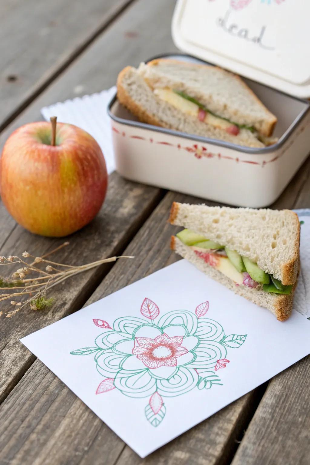 Add a touch of sweetness to lunchtime with charming food-themed notes!