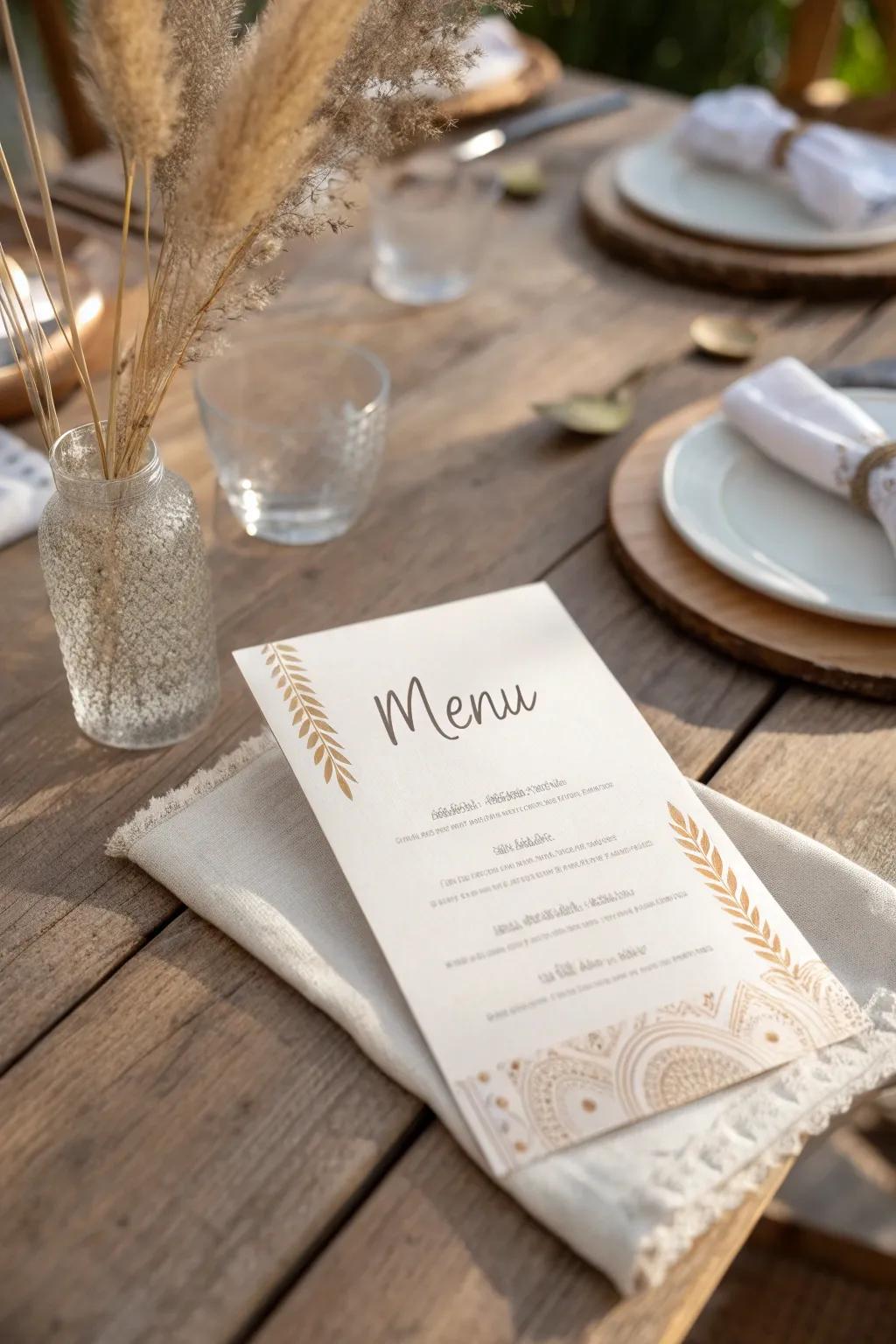 Refine your dining moments with our adaptable downloadable menu layouts—perfect for every memorable event.