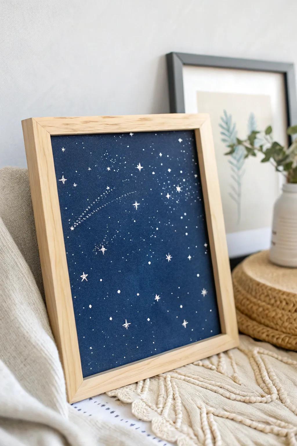 Convey the cosmos into your dwelling with a star-filled evening creation.