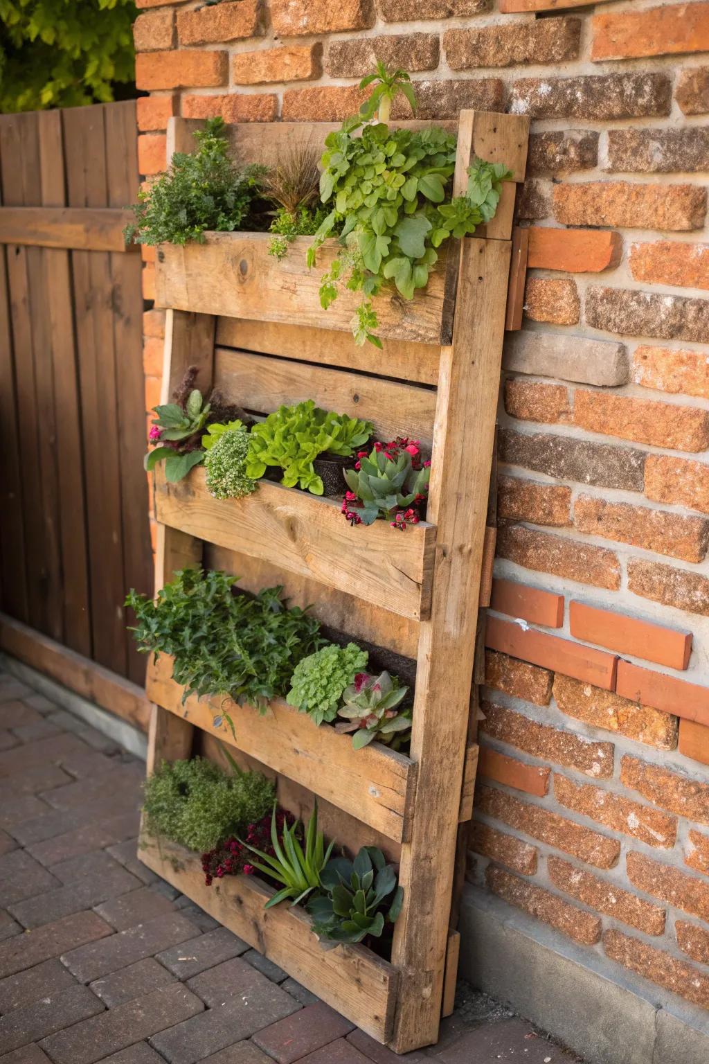 Elevate your verdant sanctuary employing this artisan-crafted upright botanical display, perfectly suited for presenting your cherished herbs and succulents.