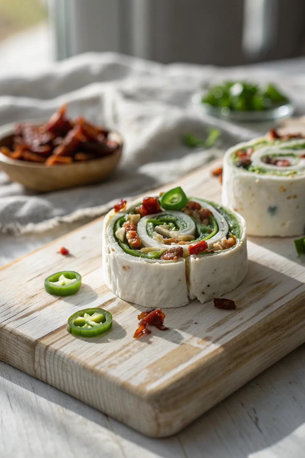 With these Zesty Pepper Zing Rolls, elevate your appetizer selection—where Scandinavian minimalism meets intense flavors.