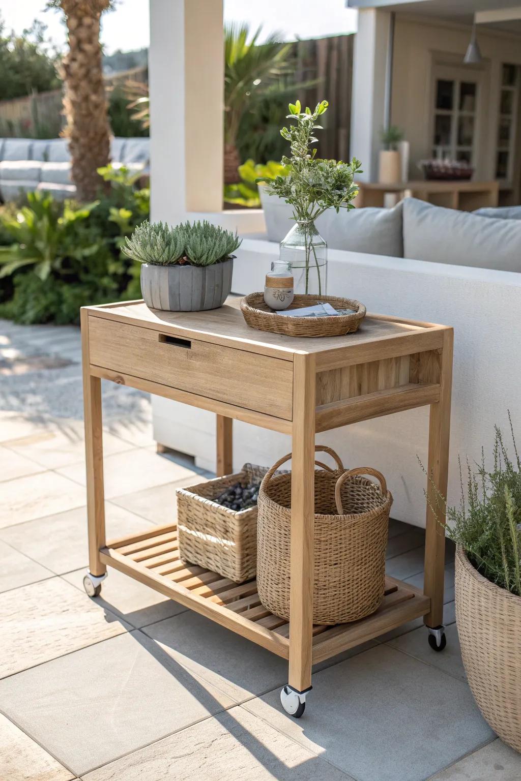 Boost your gardening efforts with this chic mobile plant arrangement, fusing Scandinavian simplicity with boho allure.