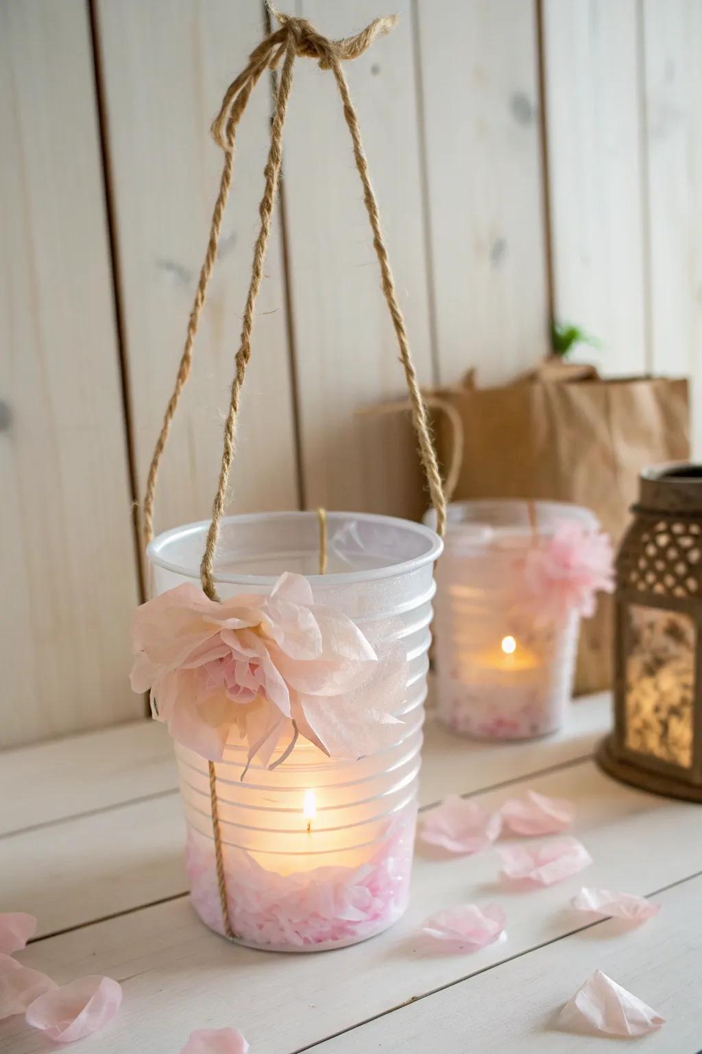 Light up your evenings using a hint of hand-made elegance.