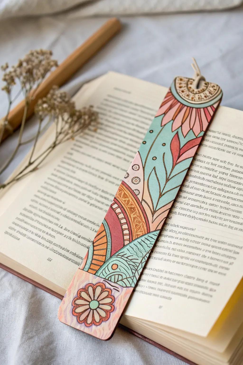 Introduce a burst of hue and personality to your reading sessions with artisanal popsicle stick markers.