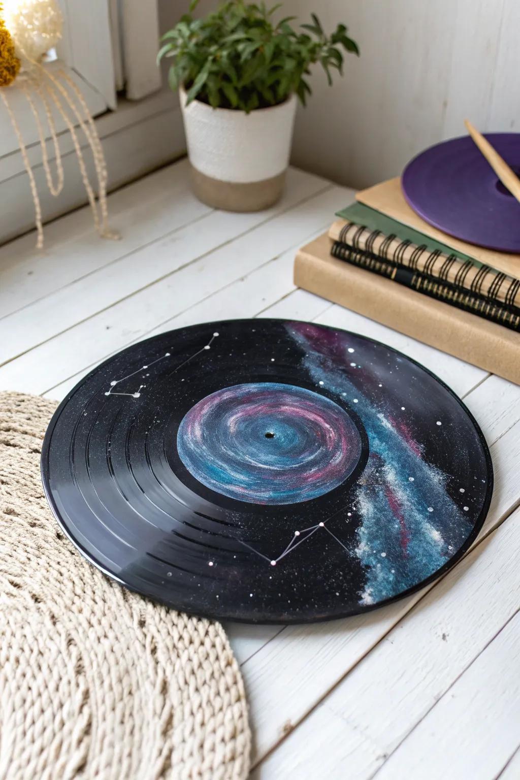 Redesign your vinyl into an astral artistic expression through these celestial designs. Let your imagination sparkle amidst the stars!