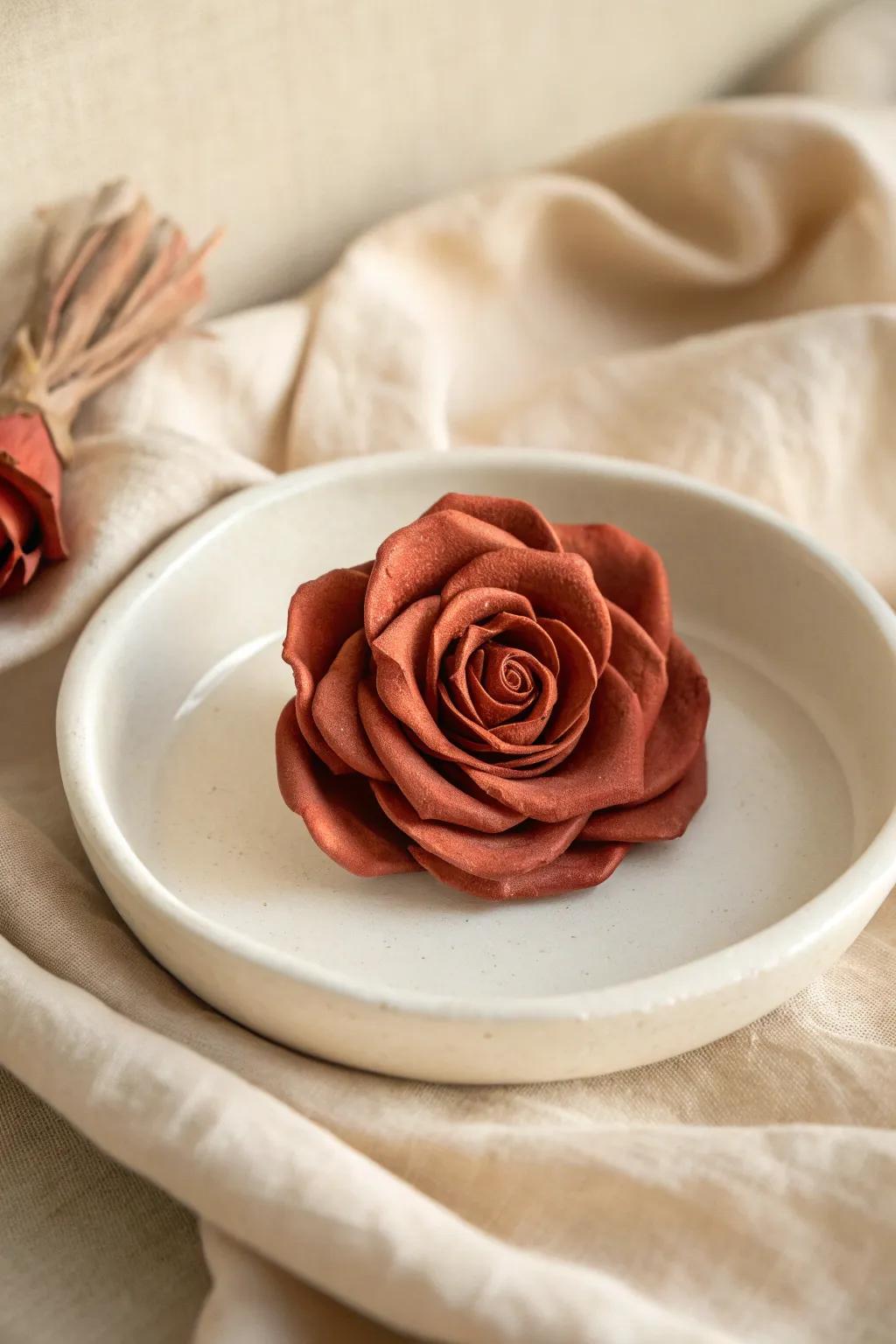 Refinement in Simplicity: The Ageless Beauty of an Earthenware Rose