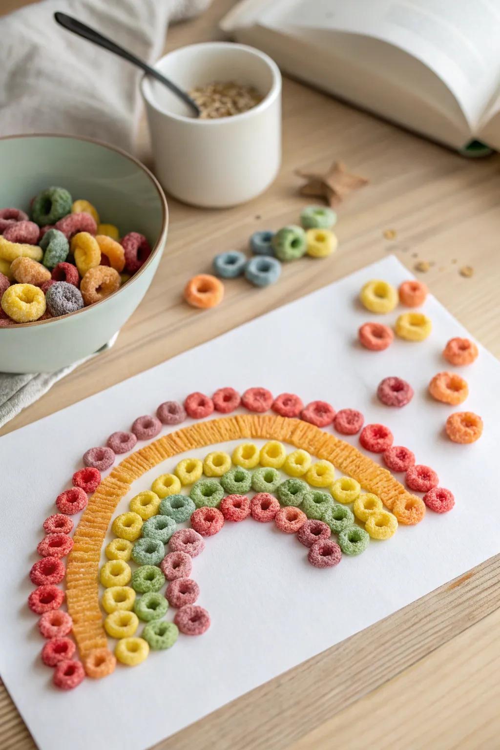 Artistry joy employing vibrant granola spectrums — a delightful amalgamation involving artistry and snack occurrence!