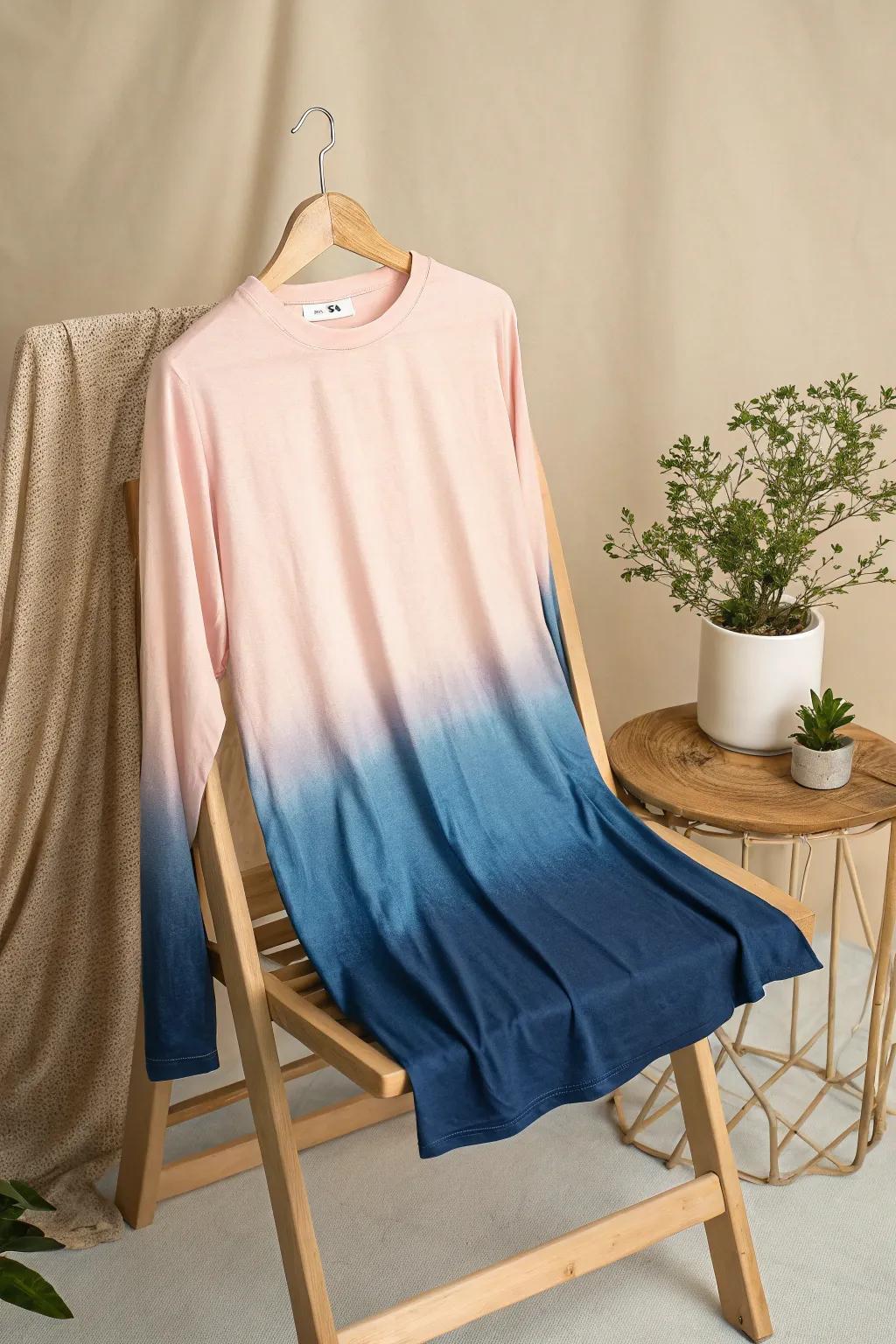 Welcome cooler days with the serene sophistication of gradient long-sleeves. 🌿✨