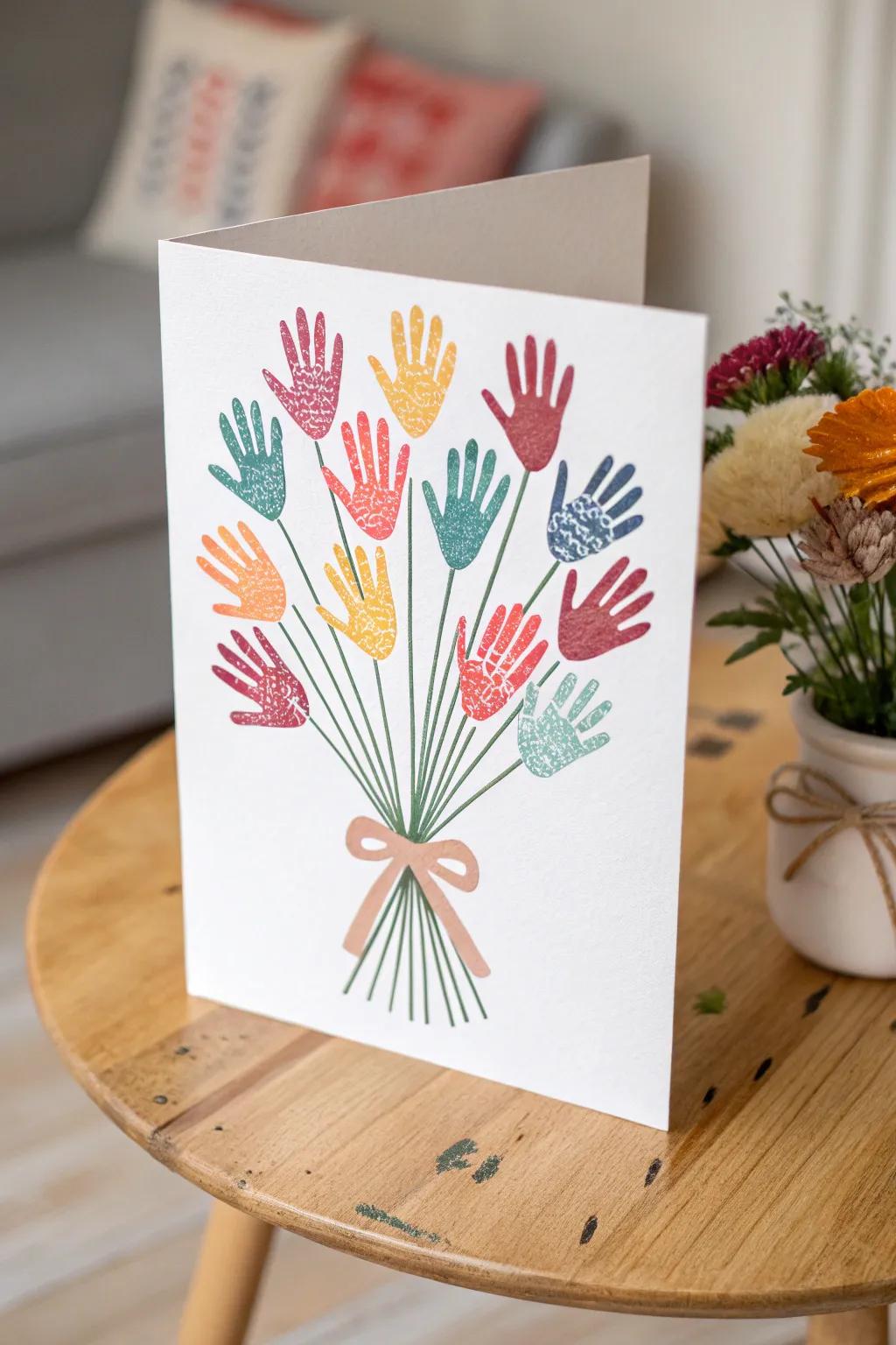 Construct a meaningful memento with a Digitally Imprinted Floral Card, merging unpretentiousness and artistic expression.