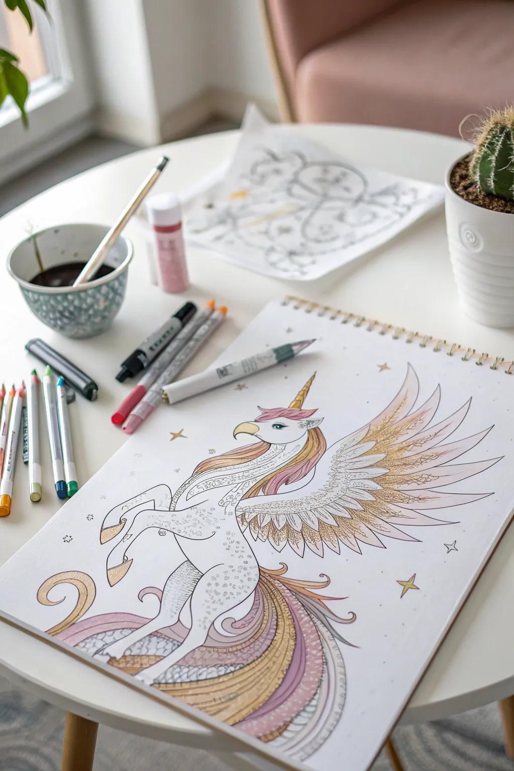 Set your creativity free with captivating mythical beings, where the imagination takes flight.