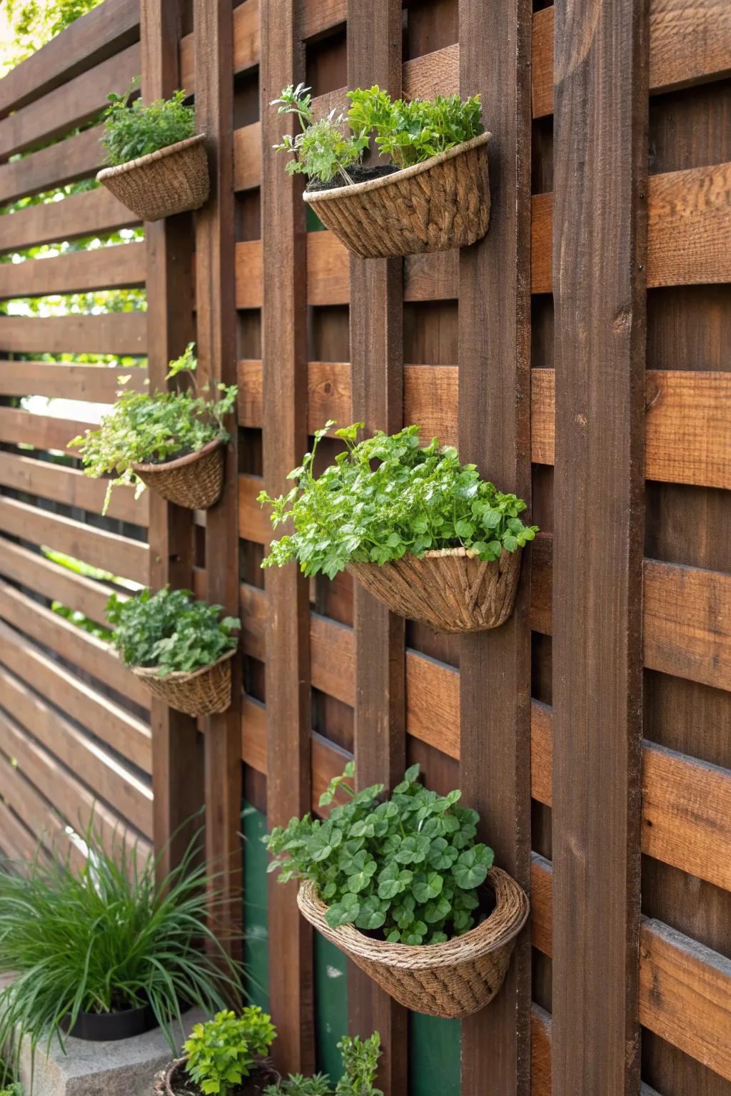 Transform your barrier into a thriving botanical tower, positioning it as the paramount attraction of your external space.