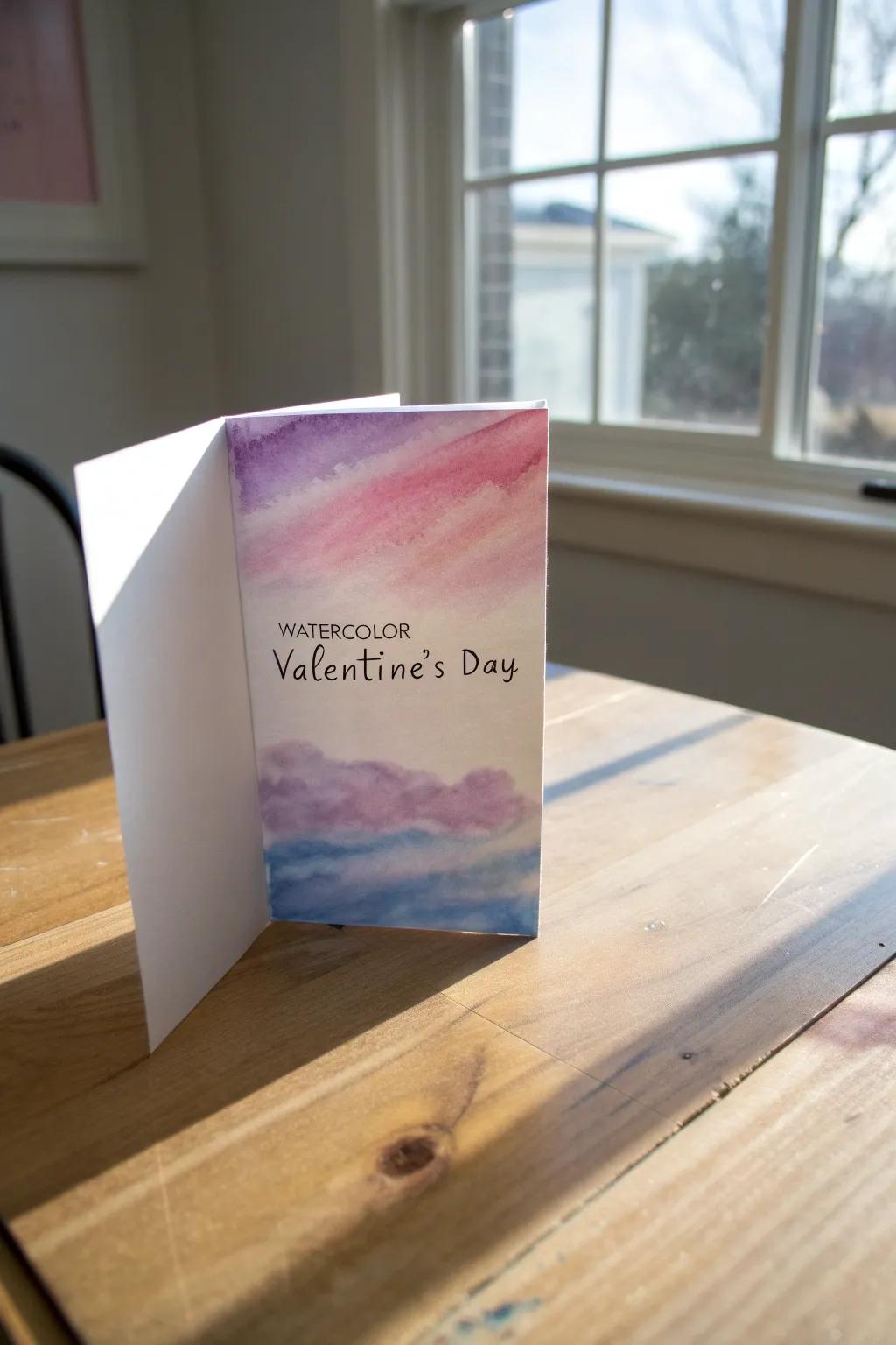 Fashion your affection through water-based color enchantment: an artistic element suitable for Valentine's Day.