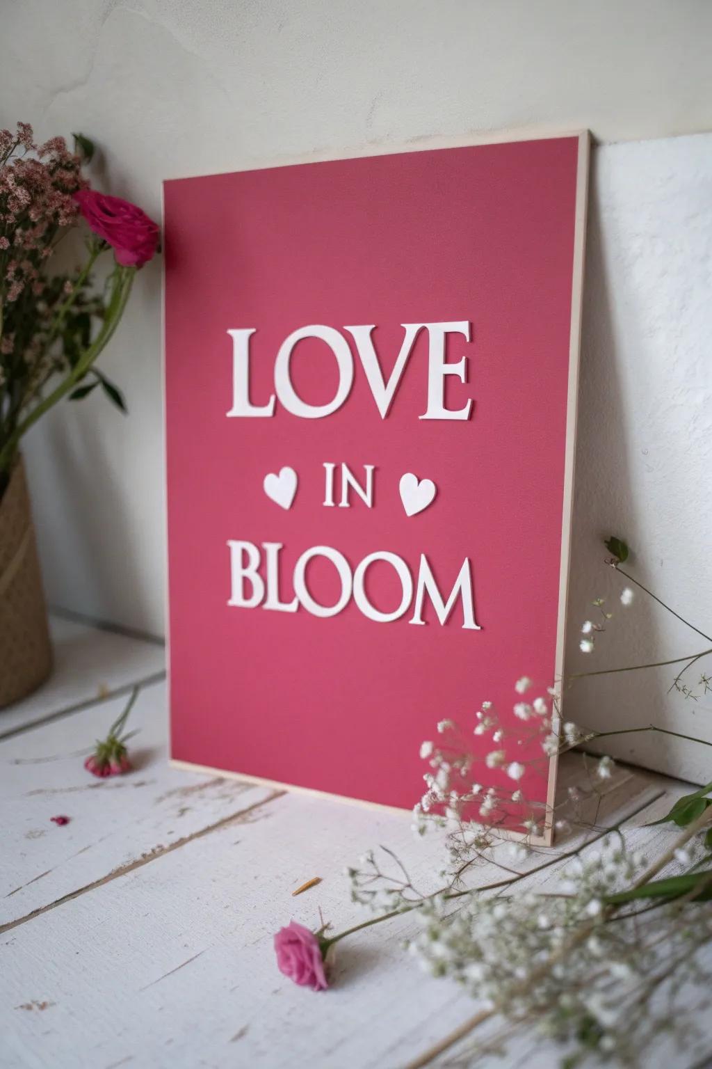 Make a statement this Valentine's with a bold pop of pink and elegant simplicity.