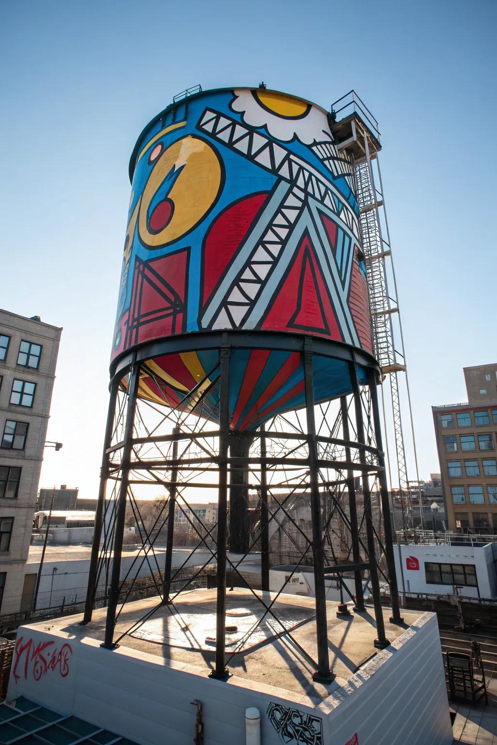 Transform your water container into a striking piece of modern art with bold abstract designs.