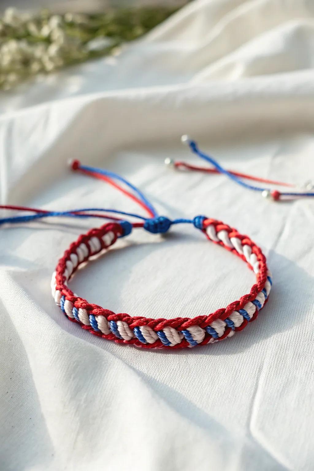 Celebrate Independence Day with a dash of refinement and artistry. 🌟🇺🇸 #MacrameMagic #4thOfJulyStyle