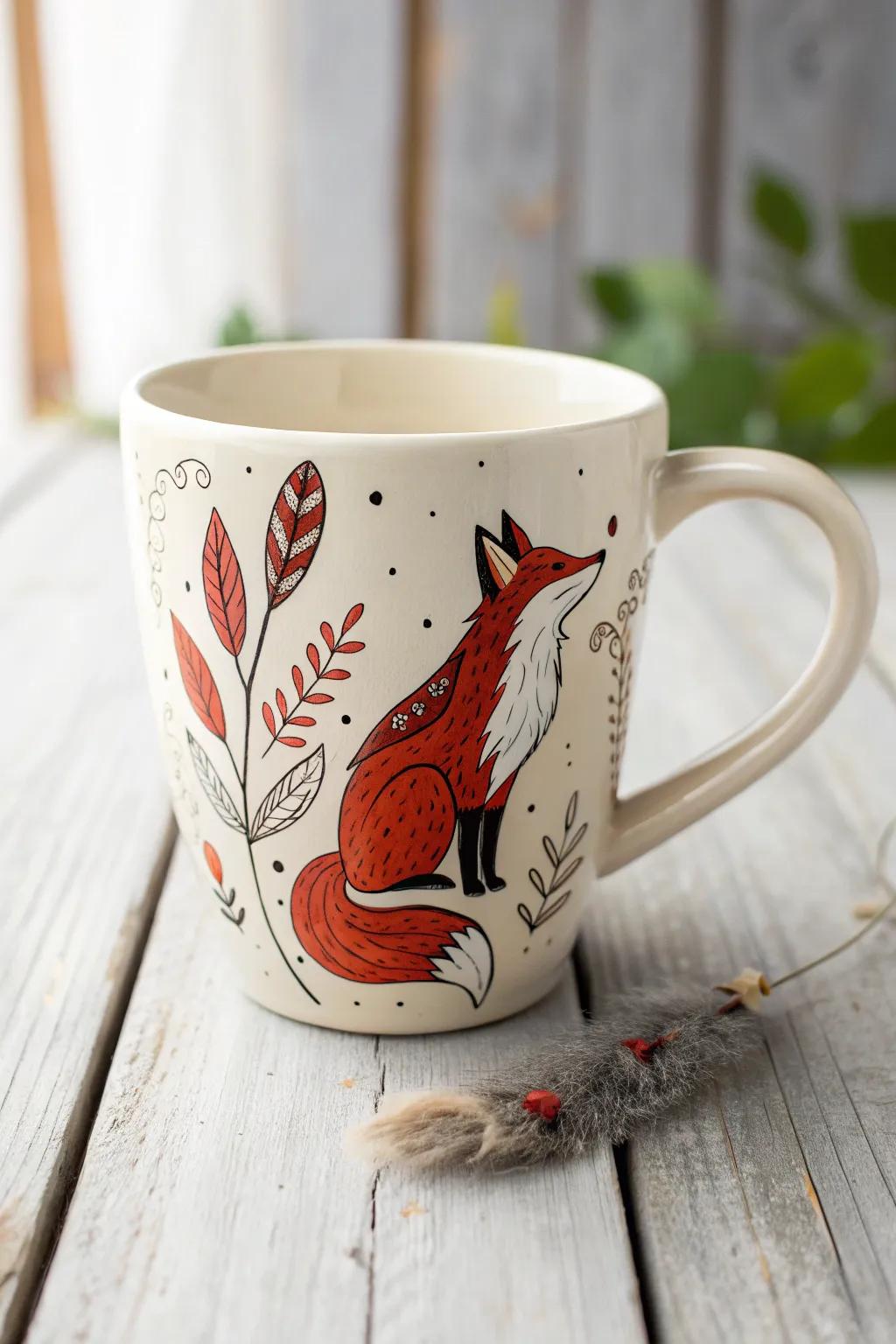 Embrace the untamed with an artistic touch—your morning coffee has never appeared so captivating.