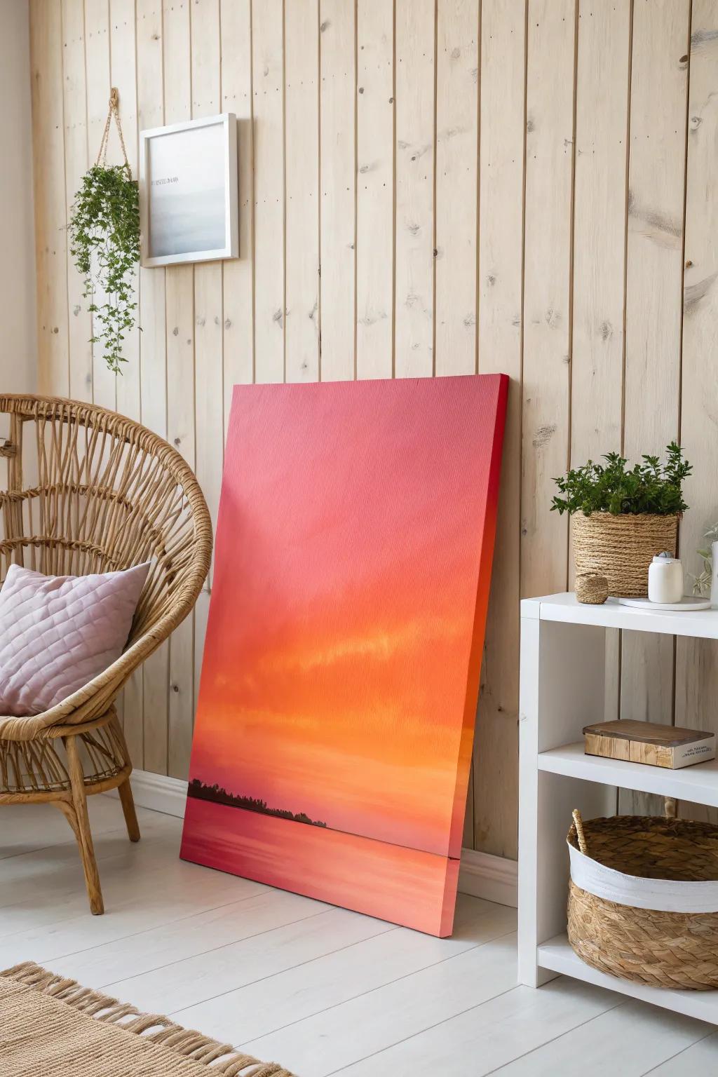 Transform your setting with a sunset-inspired gradient: where Scandinavian spareness encounters boho warmth.