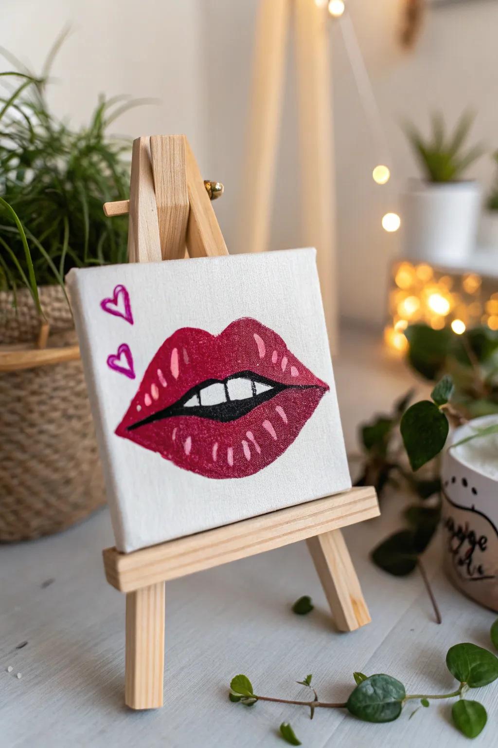 Communicate your stance using a burst of pigment and a hint of sass. 🎨💋 #MinimalistArt #BaddieVibes