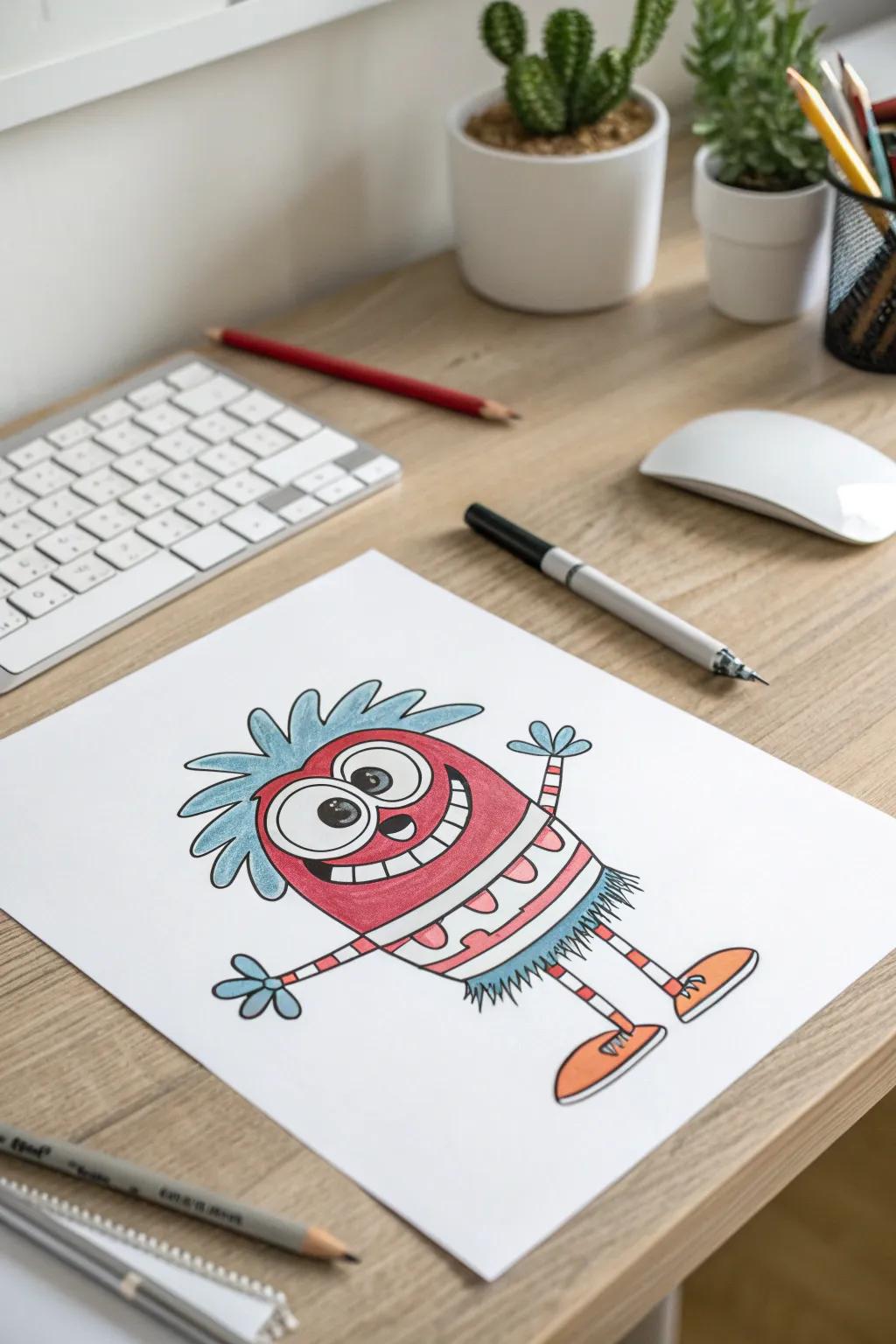 Unleash your imagination with whimsical animated characters! 🎨✨ #EasyDrawingIdeas #ScandiBoho