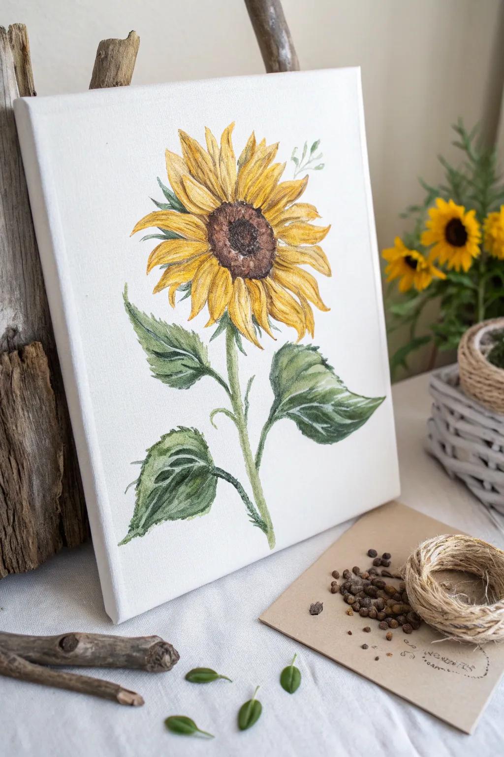 Showcase your artistic side with a floral flair. 🌻