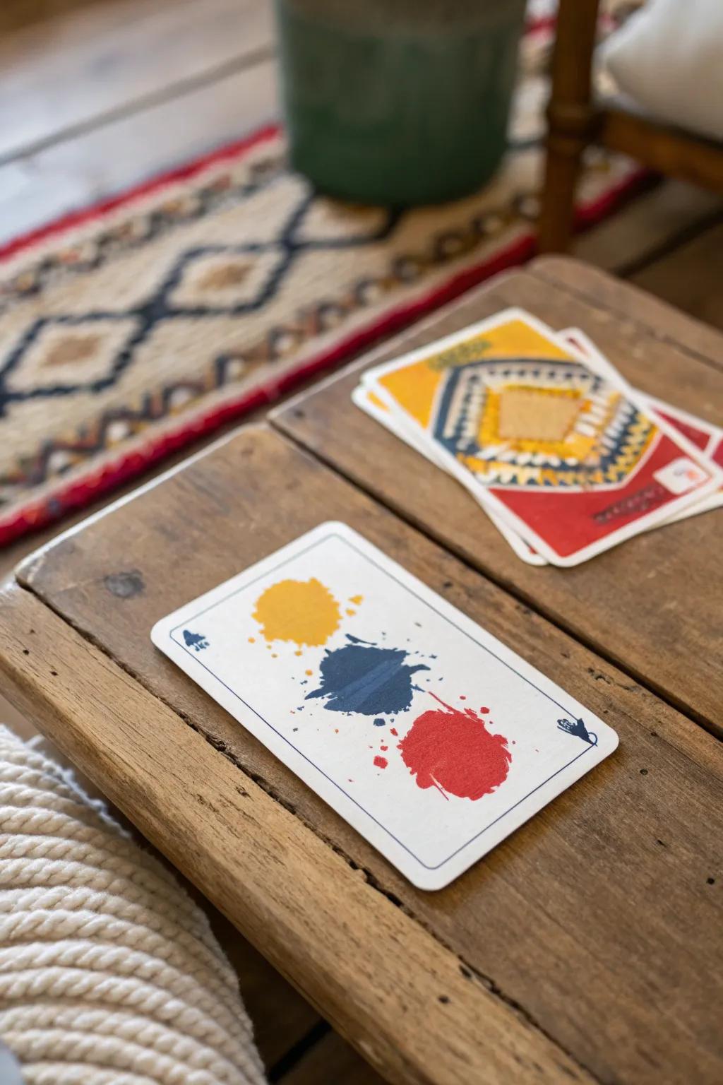 Transform your game night with cards that dazzle! Explore striking shades and minimalist styles for a hint of playful refinement.