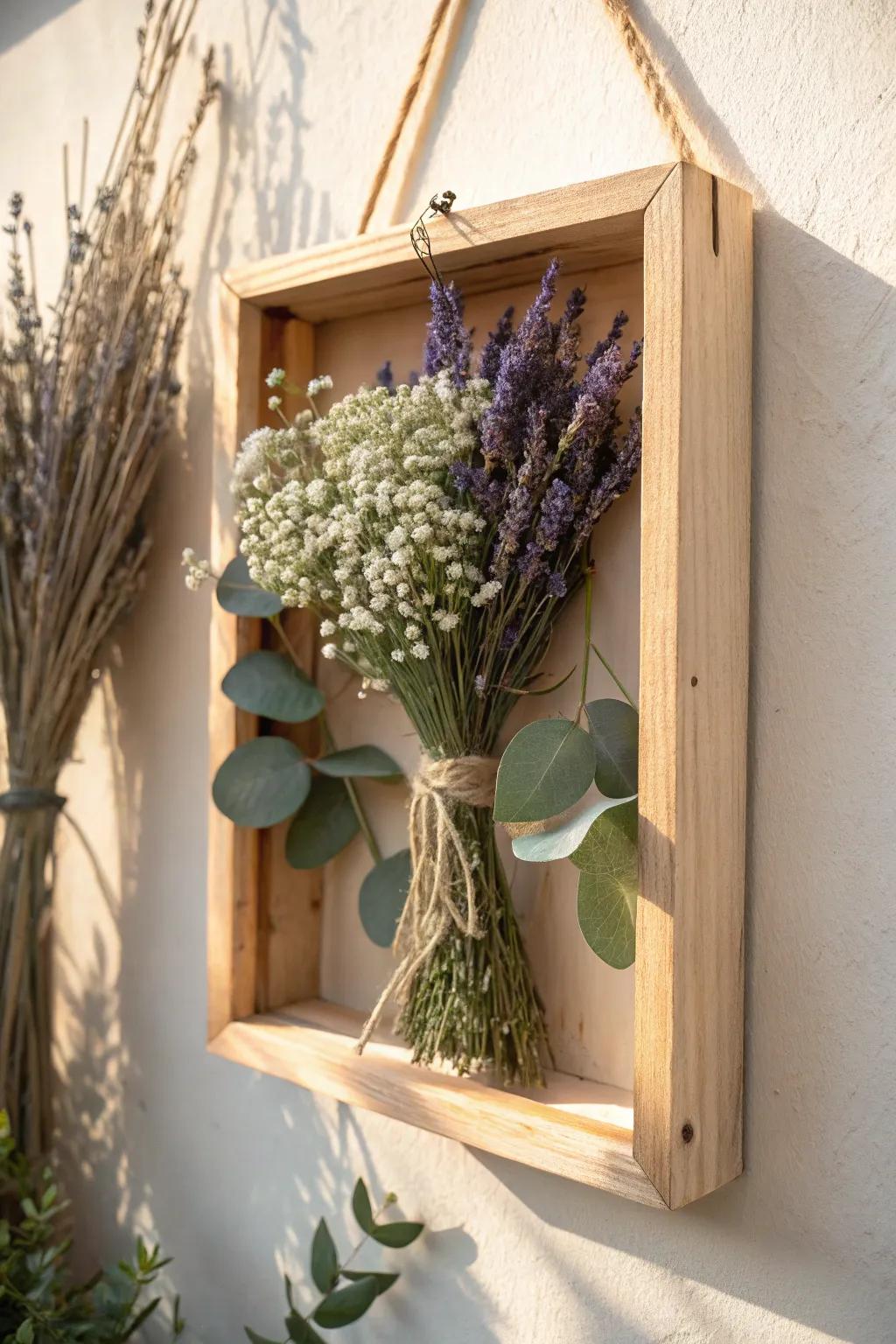 Introduce a hint of the outdoors indoors through this exquisite preserved blossom display box—an elegant combination of minimalism and boho charm.