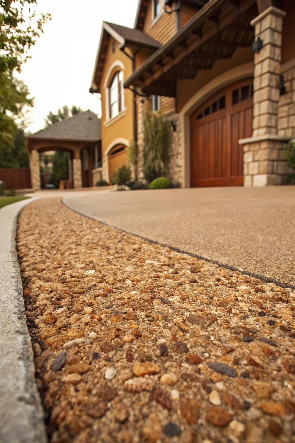Unpolished Refinement: Embrace the sustainable enchantment of crushed rock.