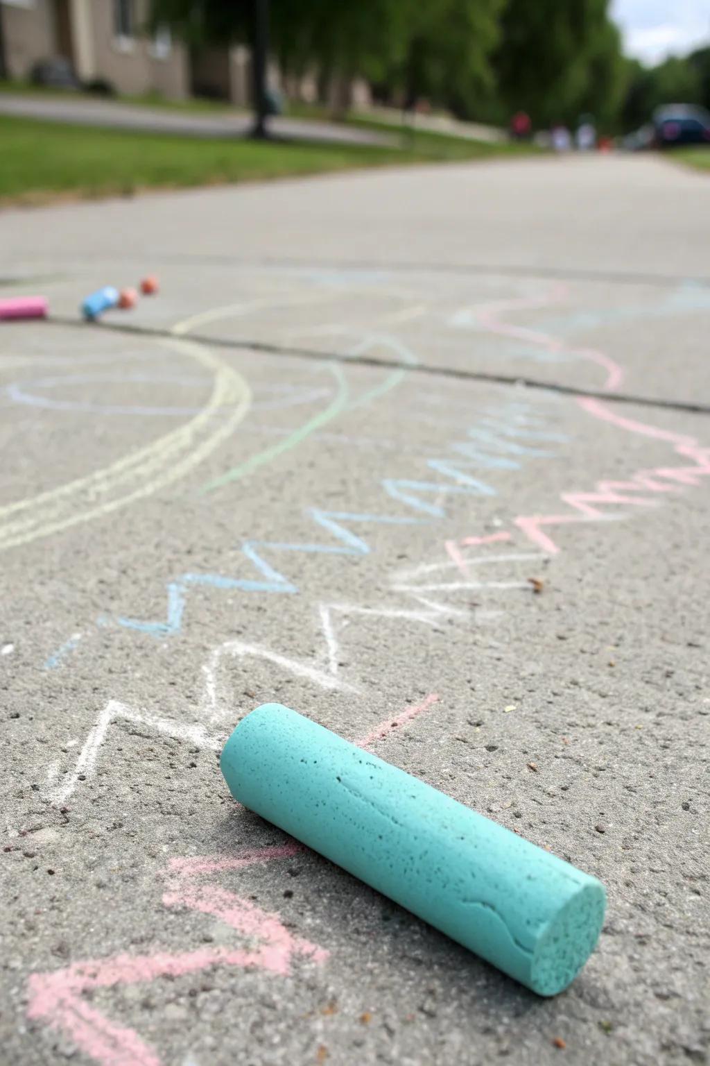 Unleash ingenuity employing uncomplicated chalk and a hint of visualization!