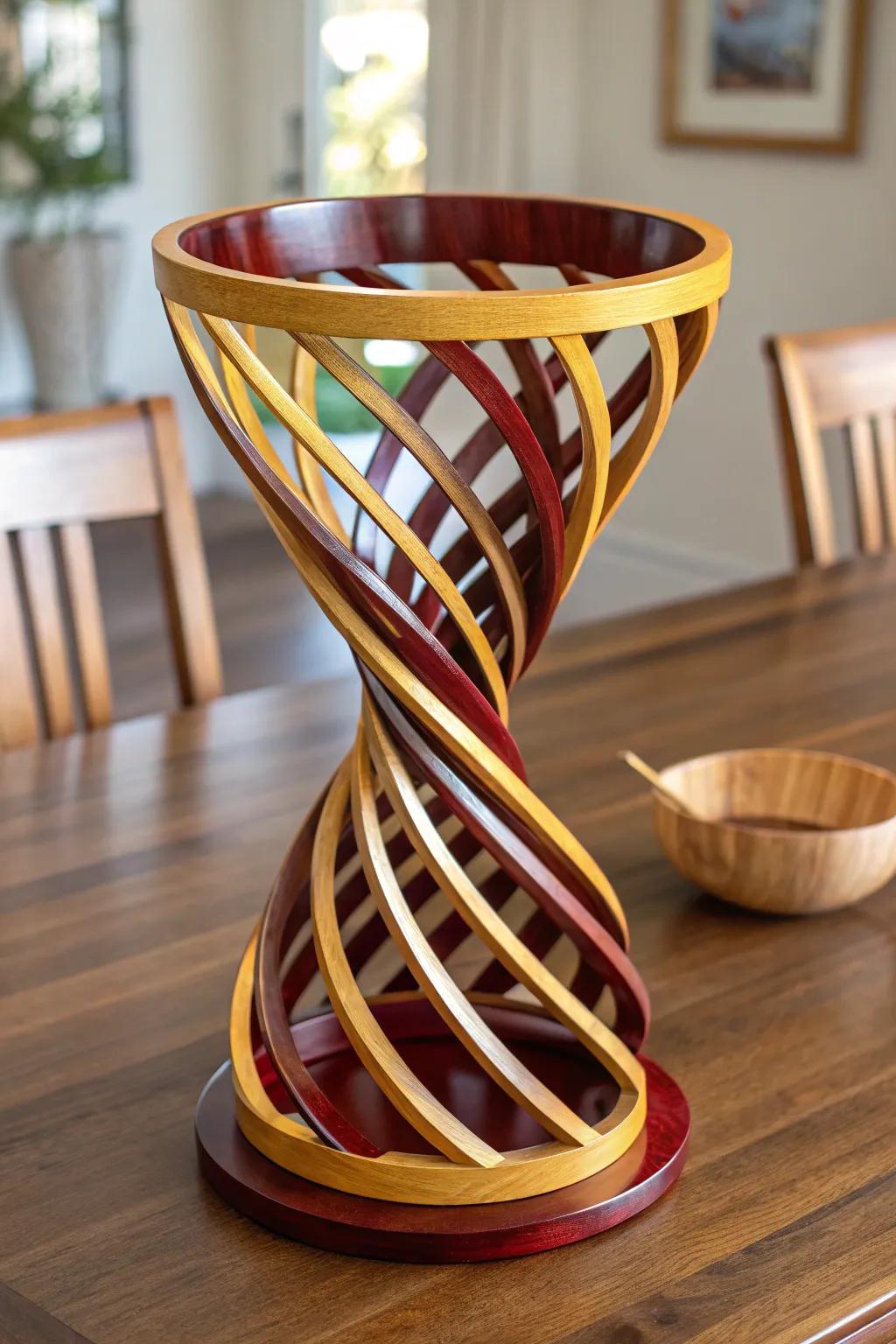 Elevate your dining experience with this stunning spiraled bowl—where artistry meets craftsmanship.