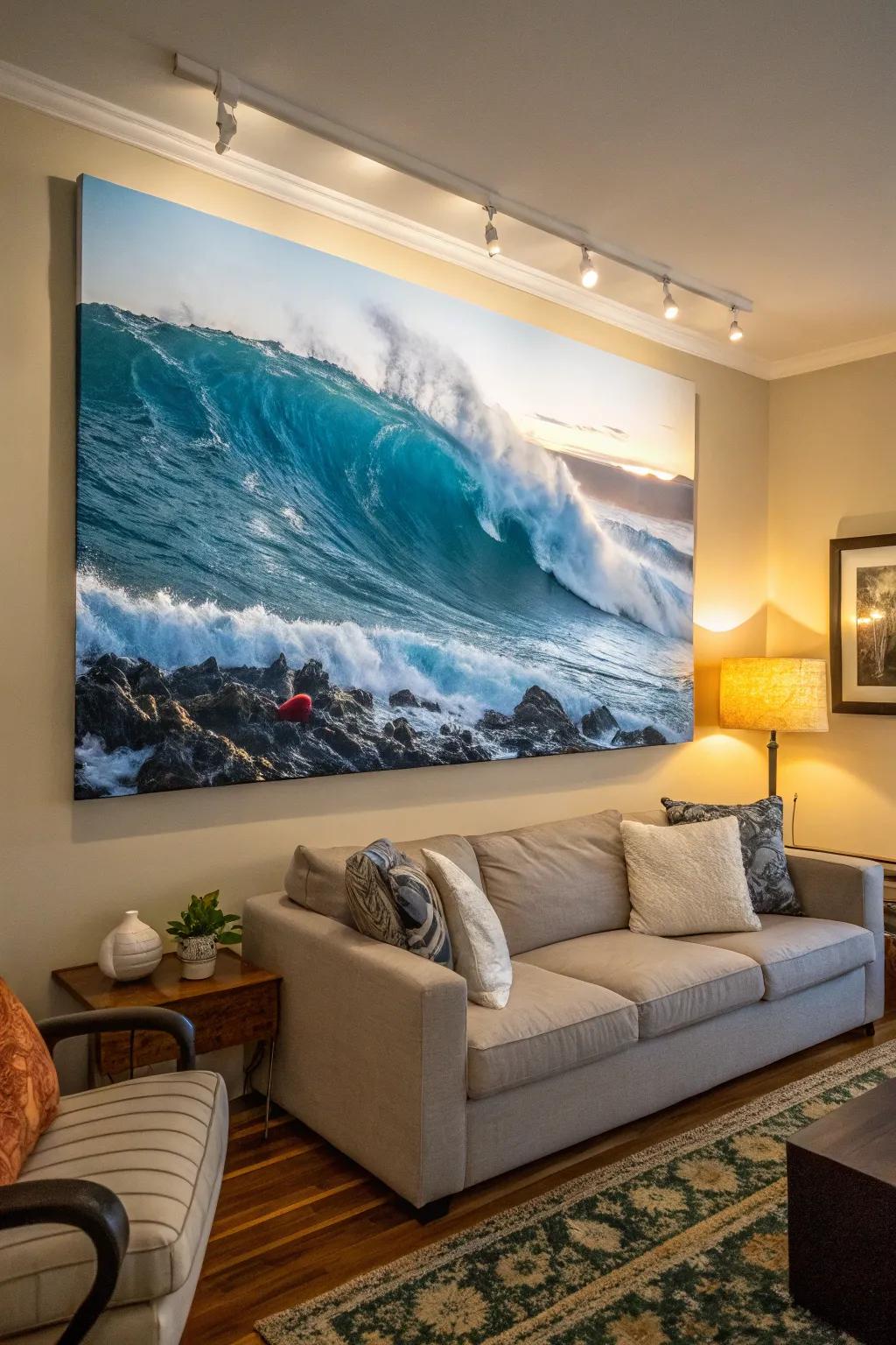 Ocean image art transports you directly to peaceful coastlines.