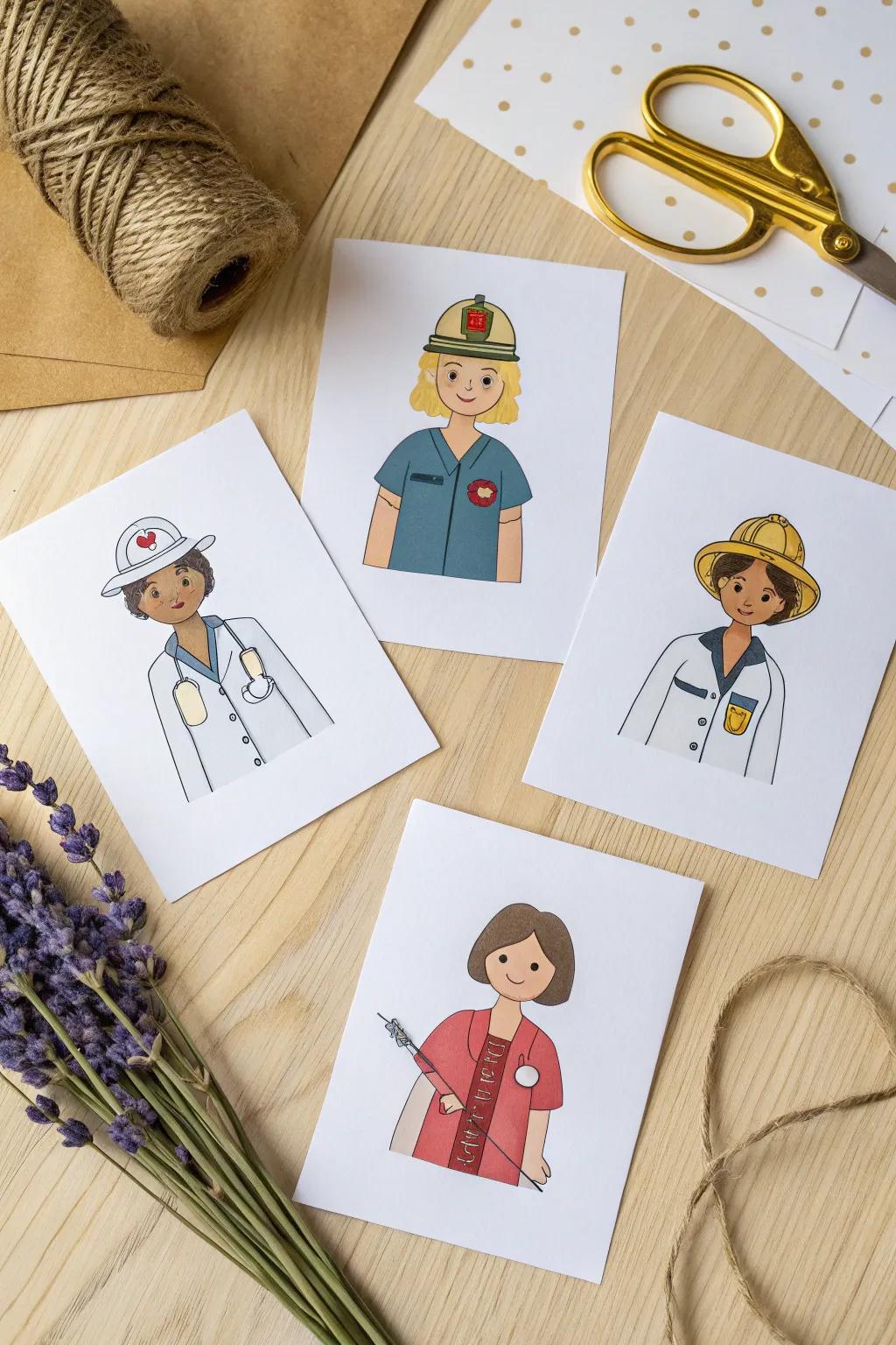 Ignite creativity through our printable community helper outlines – where simplicity meets profound beauty!