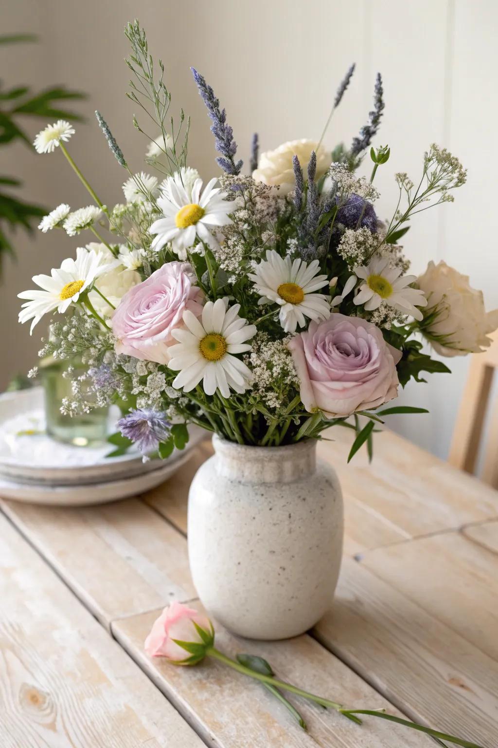 Welcome the charm of the natural world with DIY floral centerpieces for your baby shower.